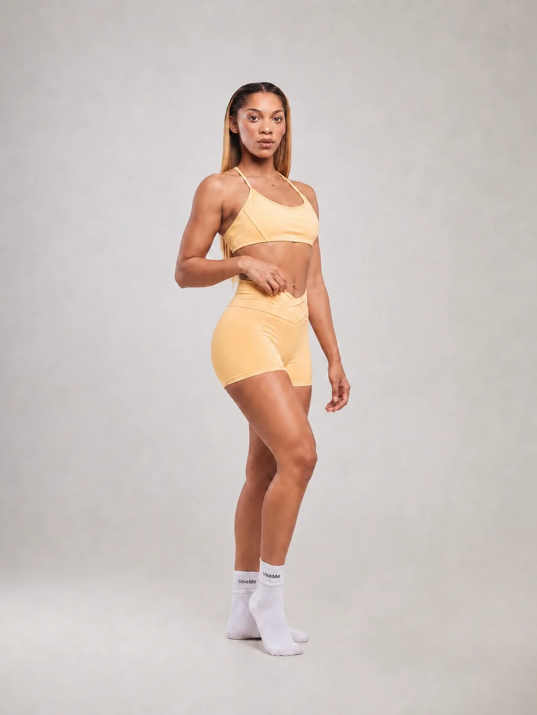 Conjunto Fresh Fit Amarelo Manteiga Conjuntos — Use Me With Style