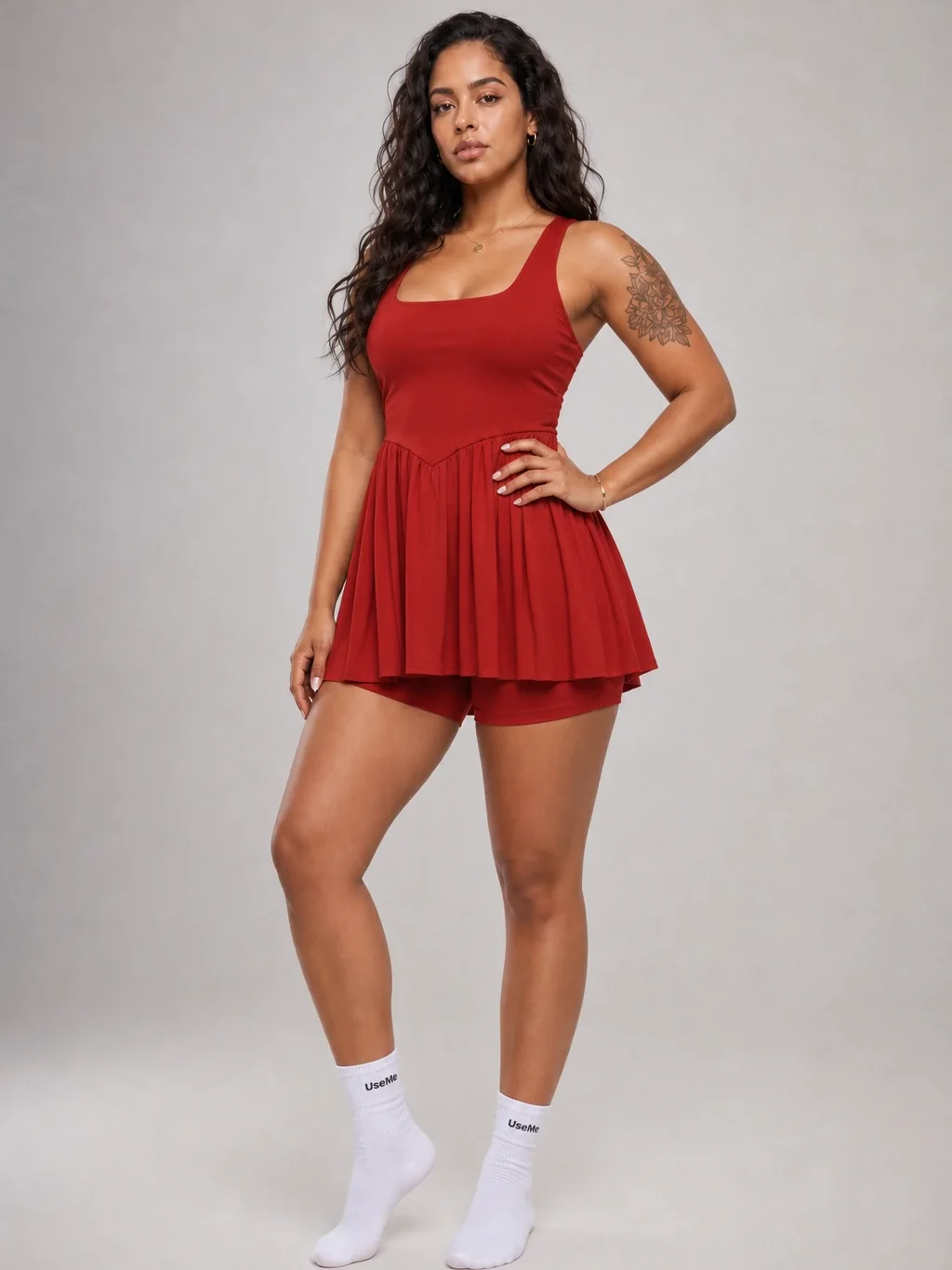 Vestido Active Court Vermelho Vestidos — Use Me With Style