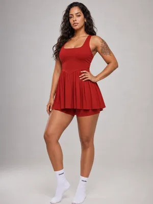 Vestido Active Court Vermelho Vestidos — Use Me With Style